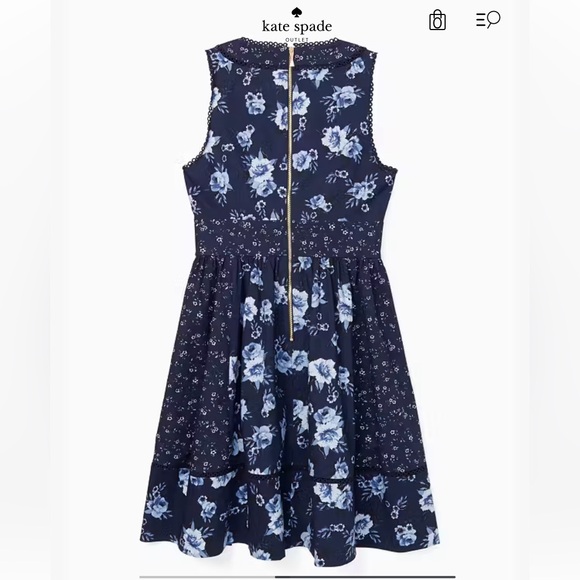 Kate Spade Prairie Rose Fit & Flare Dress Womens 2 - Picture 2 of 7